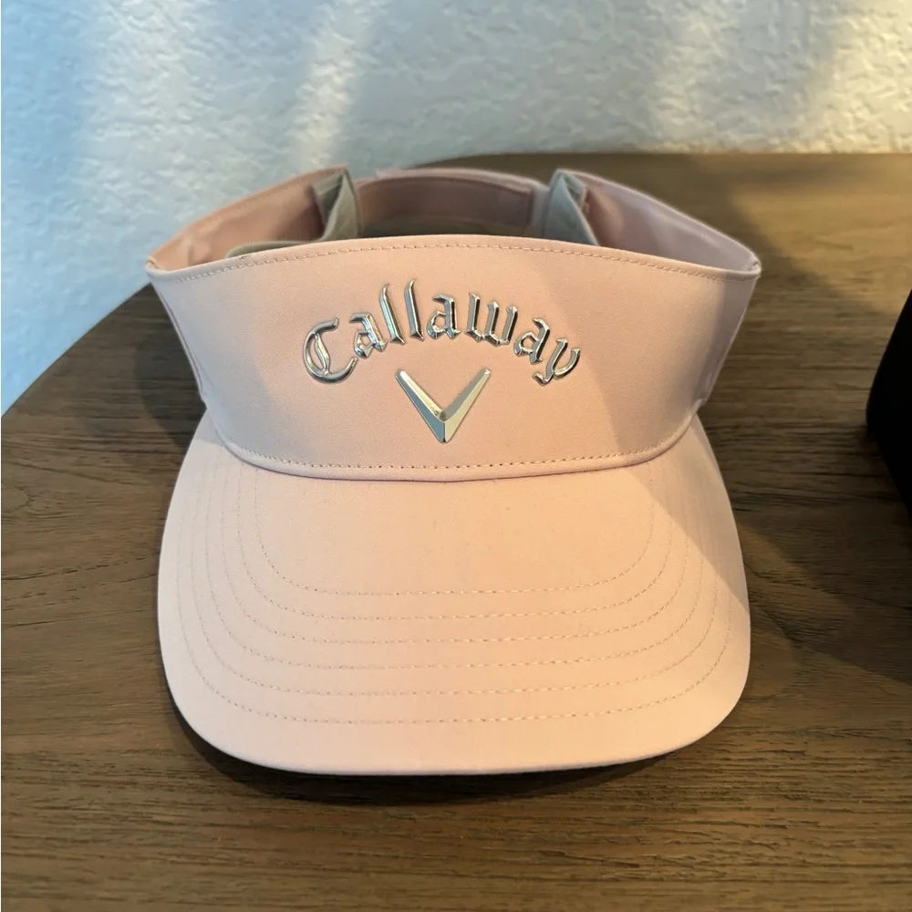 Callaway Golf Women's Liquid Metal Visor Adjustable Light Pink Silver - Picture 5 of 7